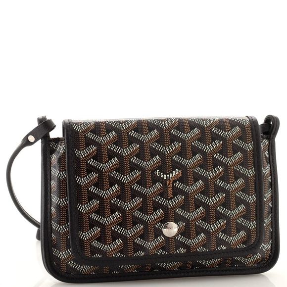 Goyard Plumet Clutch Wallet Coated Canvas Black - Picture 2 of 6